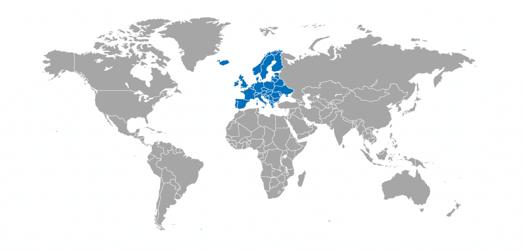 GDPR Compliance. gdpr eu map