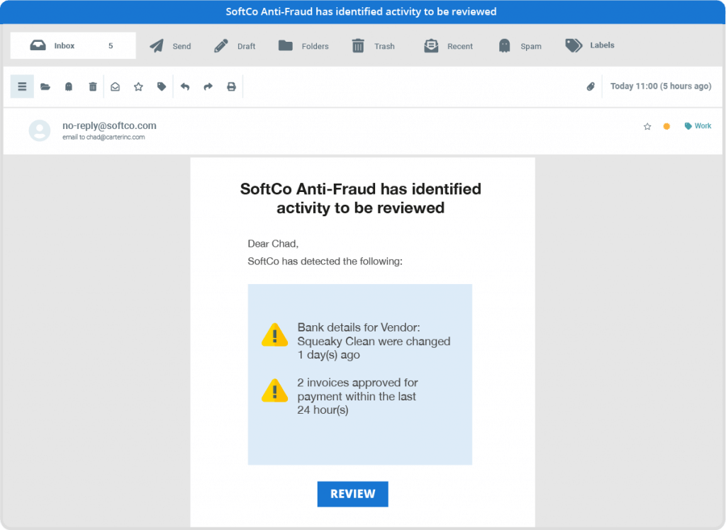 softco anti fraud prevention email