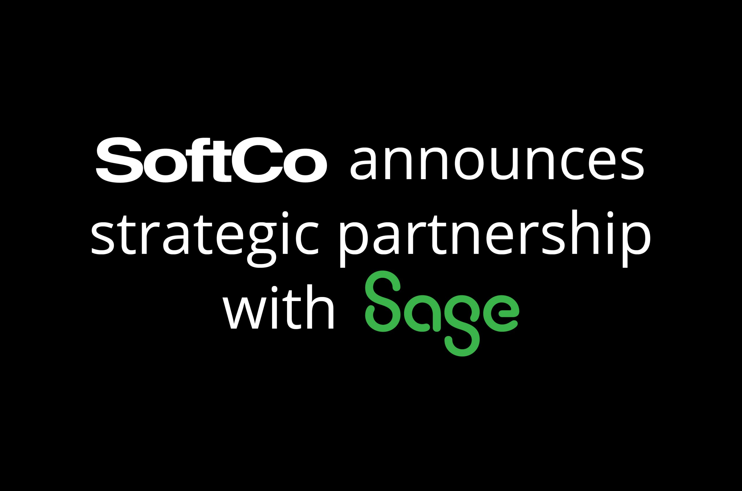 Softco Announce Strategic Partnership With Sage 