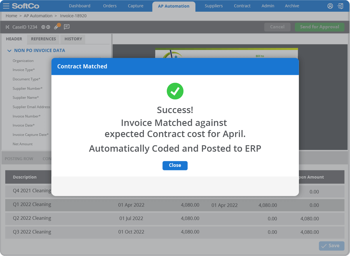 solutions ap contract matched