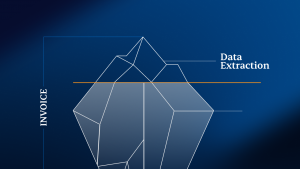 Illustration representing invoice data extraction from incoming documents